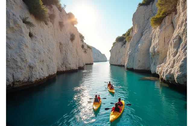 Exploration des calanques en kayak
